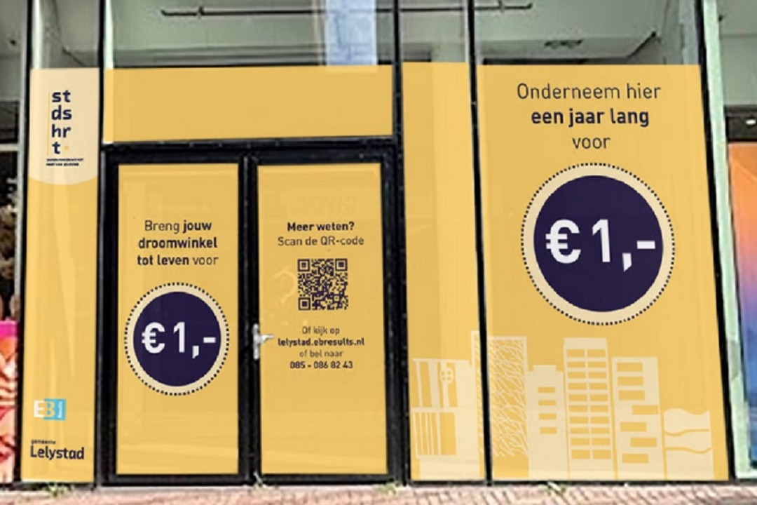 Ondernemers gezocht die voor één euro huur een jaar lang iets nieuws willen beginnen
