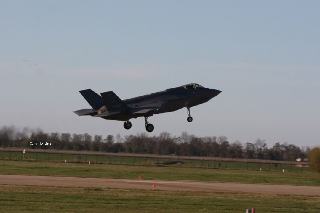 De JSF F35, die van Lelystad Airport gebruik gaat maken.