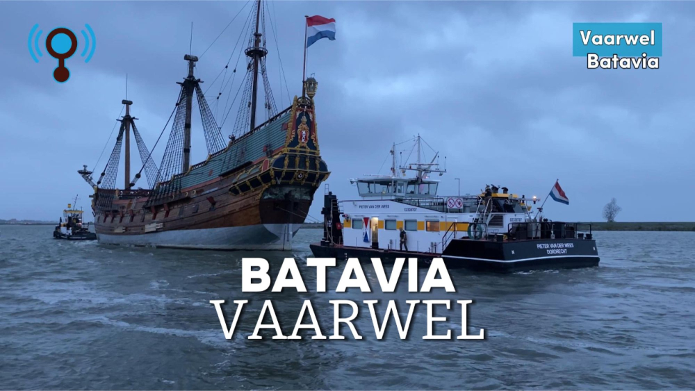 VOC-schip De Batavia begonnen aan reis naar nieuwe locatie, op het droge (video)