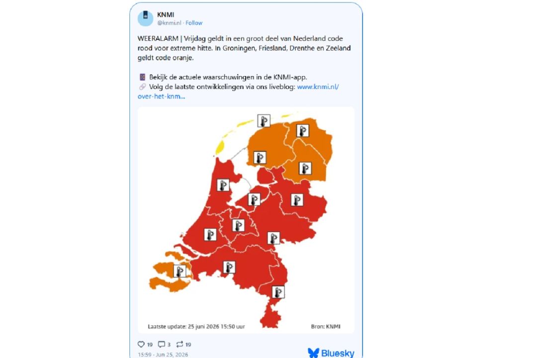 Code rood van het KNMI