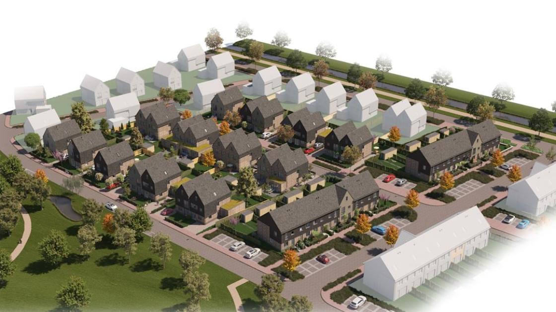 Volgend jaar weer een nieuw koopwijkje erbij: De Notentuin, dat wil de markt