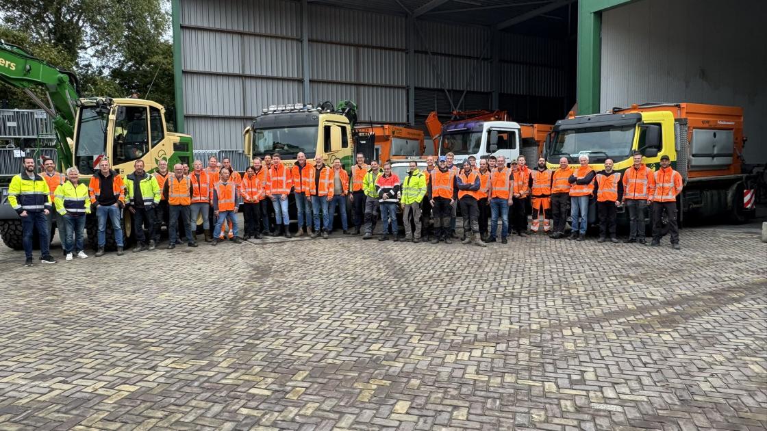 Het team dat deze winter zorgt voor verstrooiing is er klaar voor