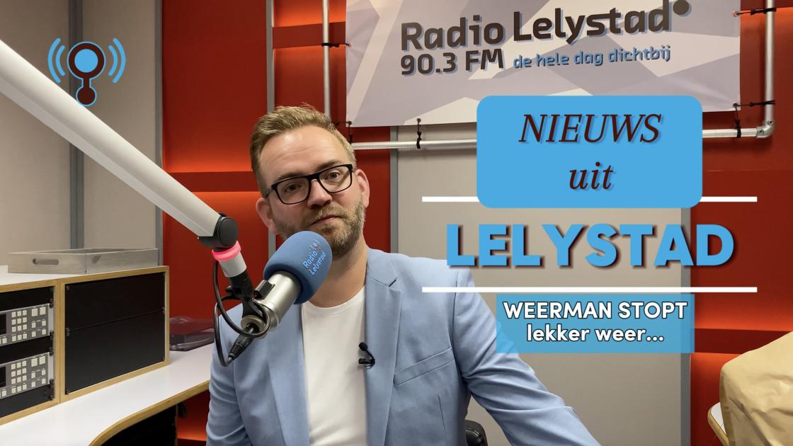Weerman Robert de Vries spreekt laatste weerbericht voor Radio Lelystad in
