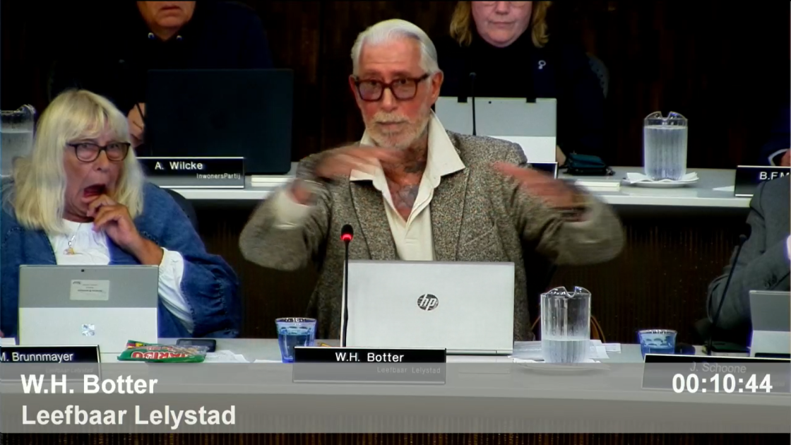 Raadslid Wim Botter stapt in september over van Leefbaar Lelystad naar de PVV