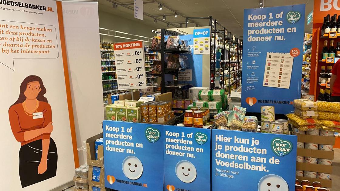 Voedselbank richt zich noodgedwongen meer op klanten supermarkt