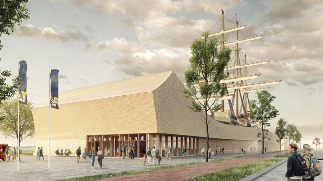 De eerste schetsen voor het nieuw te bouwen Museum Batavialand zijn klaar