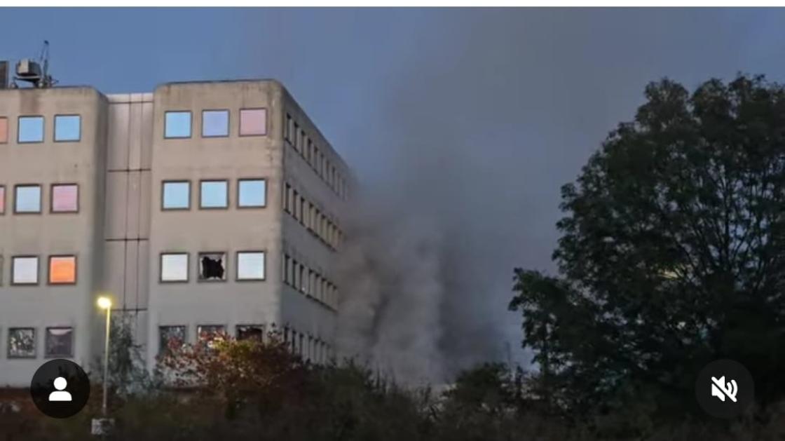 Brandweer uurtje zoet met technische ruimte voormalig ICT-gebouw Botter 