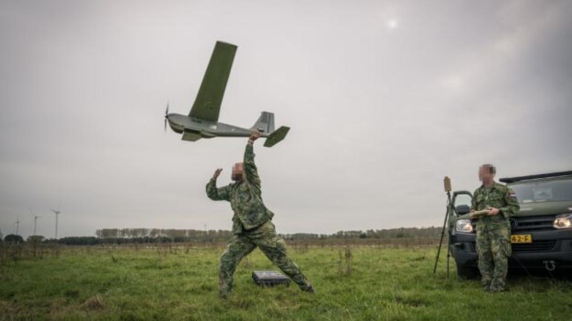 Proef met militaire drones voor betere telling grote grazers Oostvaardersplassen