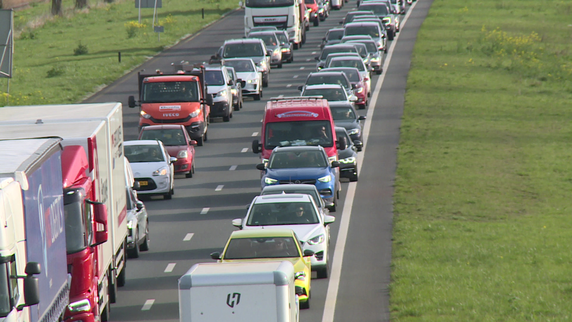 Veel autoforensen waren vanochtend te laat op hun werk