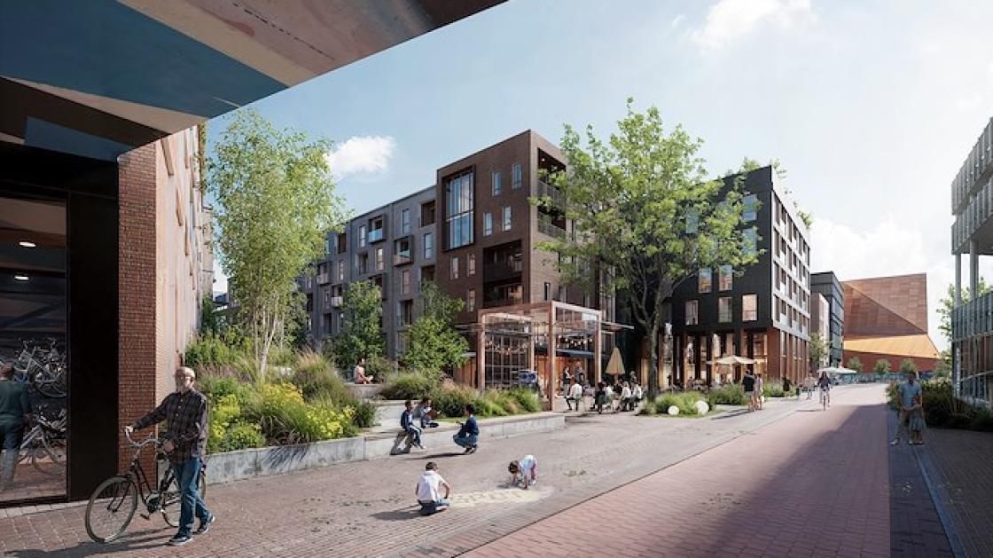 Wooncomplex voor onder anderen singles moet  centrum levendiger maken