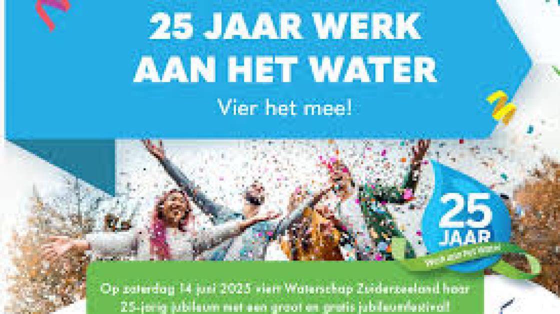 Waterschap Zuiderzeeland geeft feest voor iedereen, met een serieus tintje